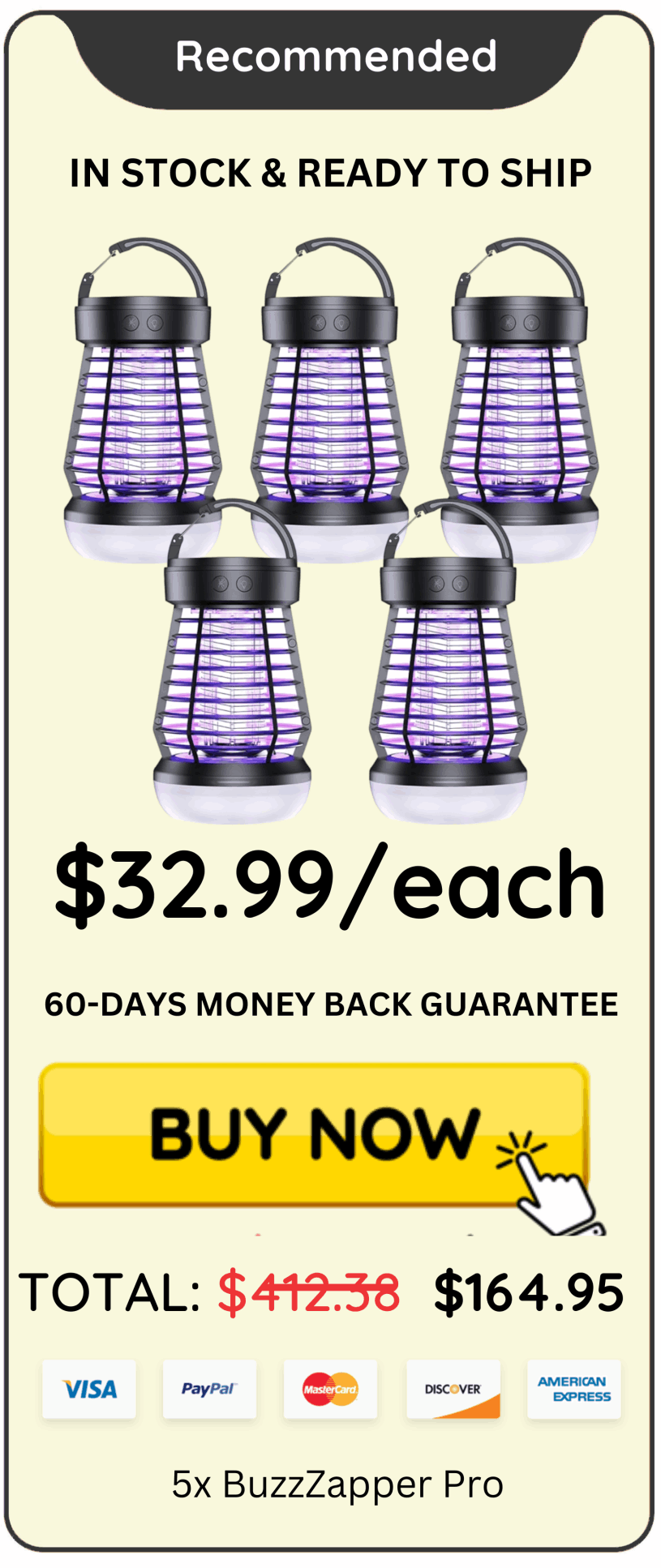 BuzzZapper Pro Package price